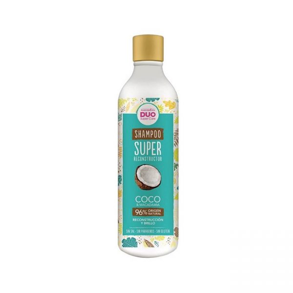Shampoo Super Reconstrucción Coco Y Macadam. Sin Sal 340ml
