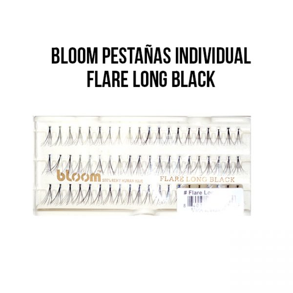 Bloom Pestañas Individual Flare Long Black