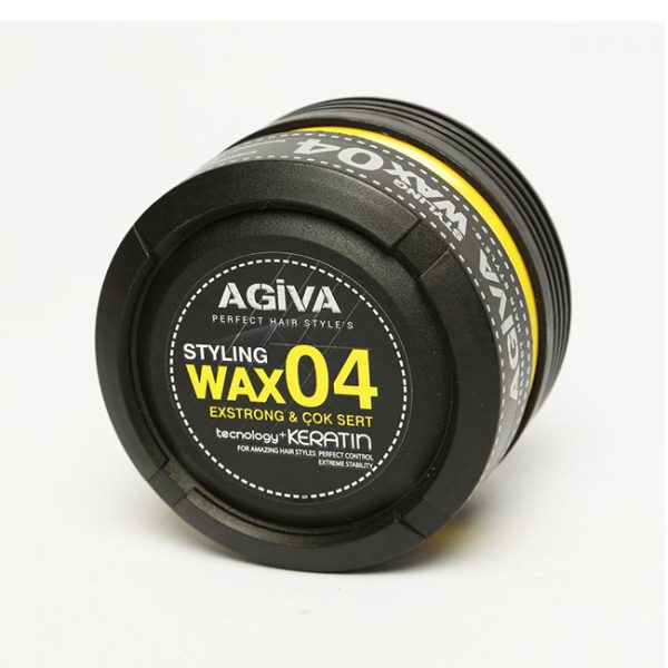 Agiva Hair Styling Wax 04 stong & cok Sert Black 175mL