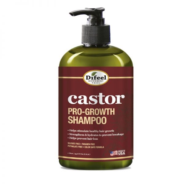 Difeel Castor Pro-Crecimiento Shampoo 12OZ
