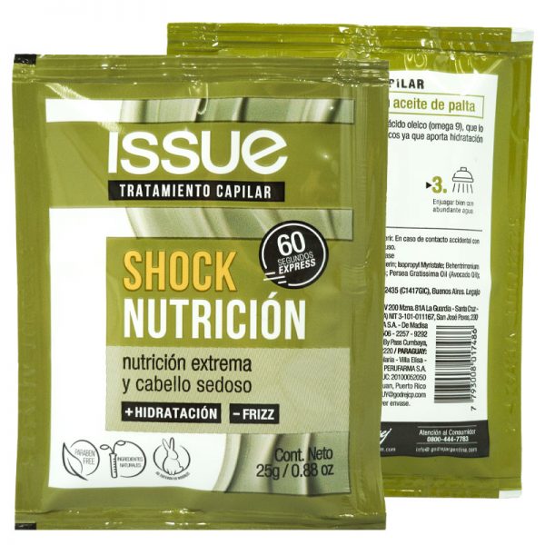 Issue Tratamiento Capilar Shock Nutrición- Sachet 25 gr.